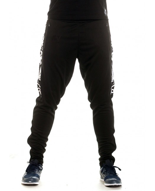 BSAT Smokin Track Pants BlackNWhite