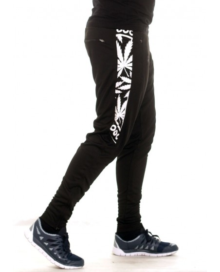 BSAT Smokin Track Pants BlackNWhite