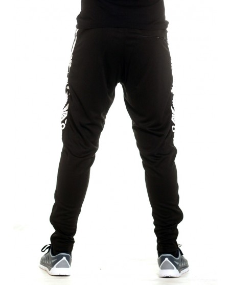 BSAT Smokin Track Pants BlackNWhite