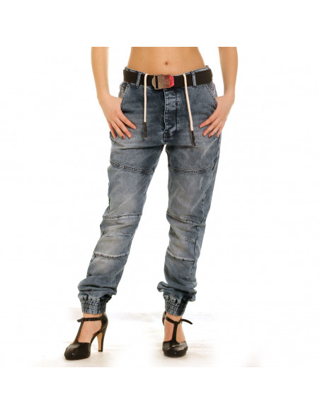 Straight Fit Jeans Blue by Just Rhyse