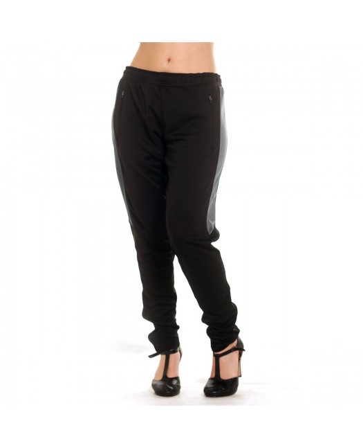 Panther Trackpants BlackNGrey fra BSAT