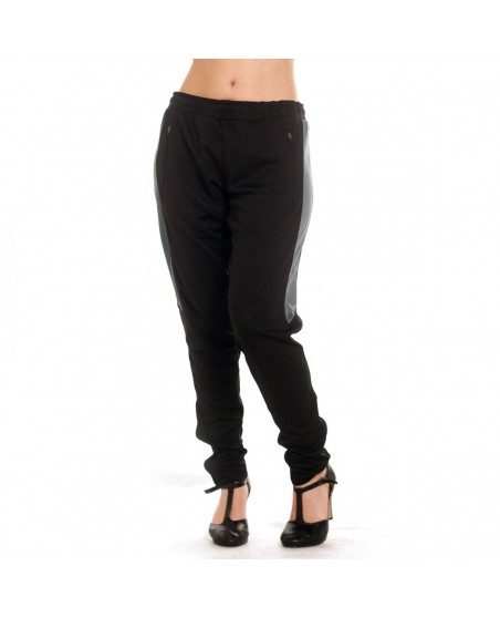 Panther Trackpants BlackNGrey fra BSAT