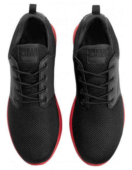 Light Casual Street Shoes BlackNRed