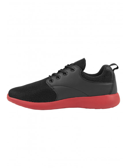 Light Casual Street Shoes BlackNRed