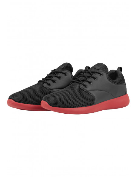Light Casual Street Shoes BlackNRed