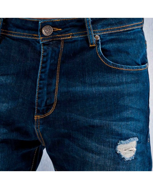Destroyed Antifit Jeans Indigo