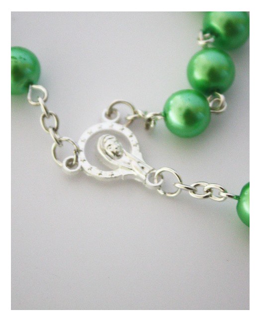 Necklace Rosary Pearls Vihreä