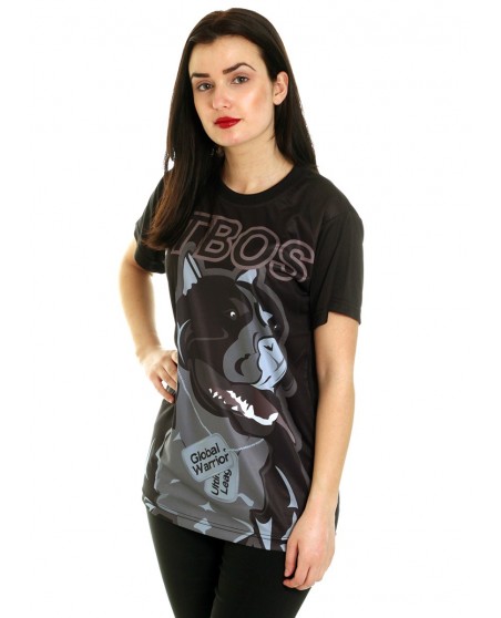 Global Warrior dame T-skjorte svart fra Pitbos