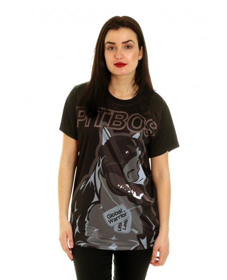 Global Warrior dame T-skjorte svart fra Pitbos