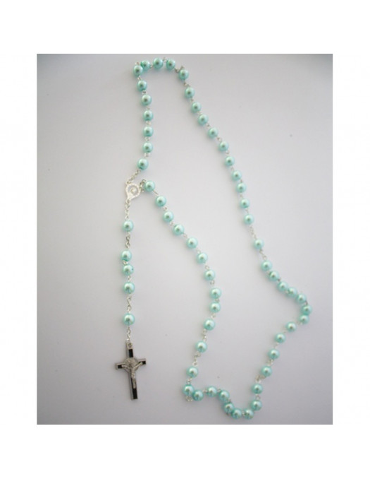 Necklace Rosary Pearls mint