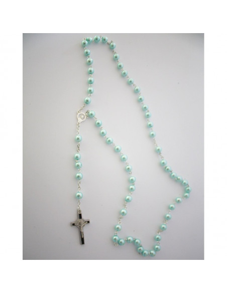 Necklace Rosary Pearls mint