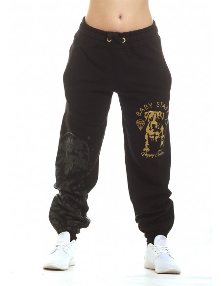 Puppy Couture Sweatpants BlackNYellowGold