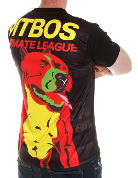 Pitbos Ulimate League Rasta Dog T-skjorte