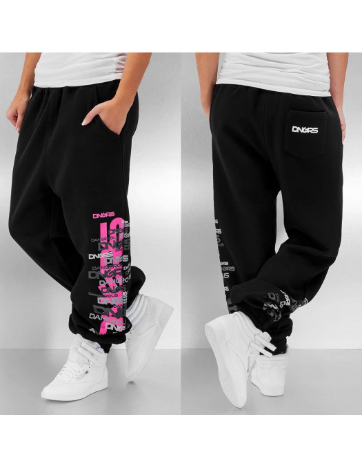 Logo Repeat Sweatpants Black/Grey/Pink
