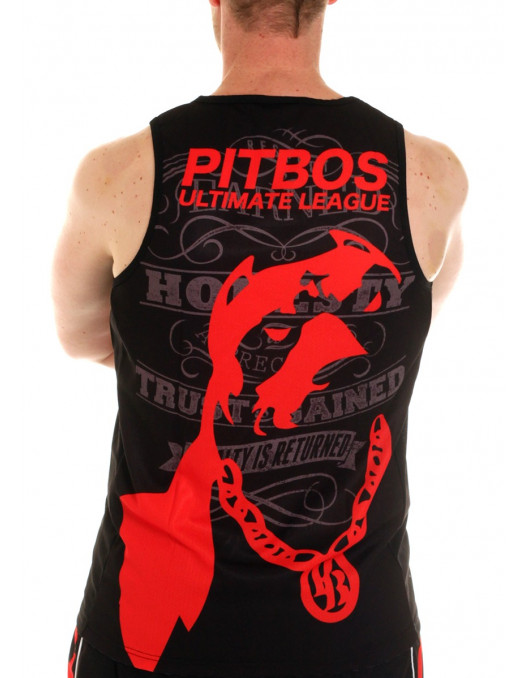 Pitbos Ultimate League Tanktop Musta/Punainen