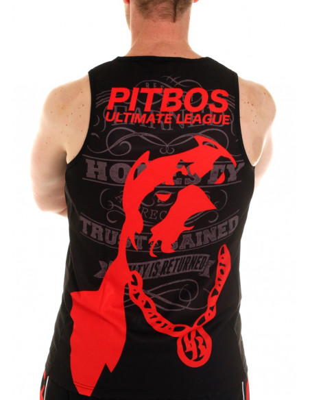 Pitbos Ultimate League Tanktop Musta/Punainen
