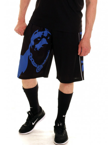 Pitbos Shorts Dog Logo Blue