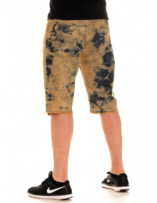 Acid Wash Shorts Khaki