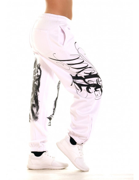 Praying Skull Ladies Sweatpants White by BSAT