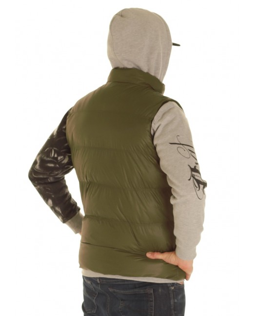 Solid Bubble Vest Olive