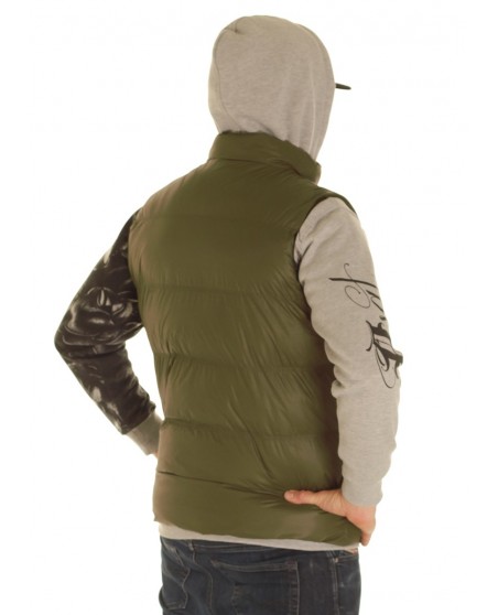 Solid Bubble Vest Olive