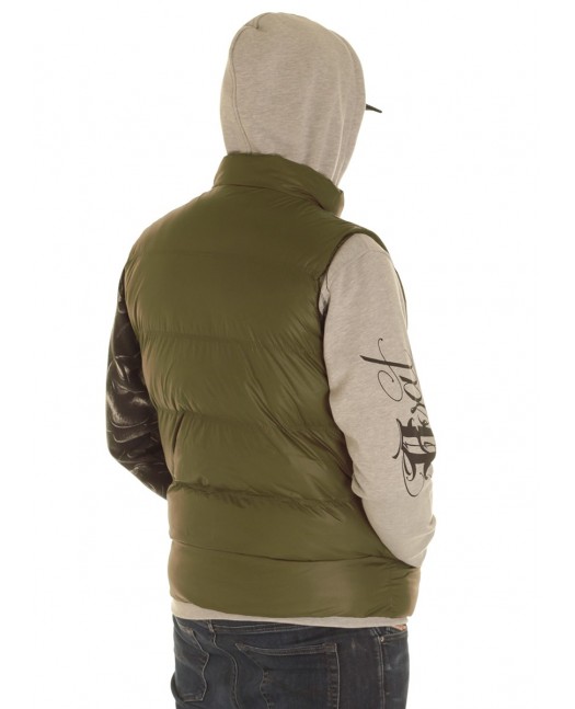 Solid Bubble Vest Olive