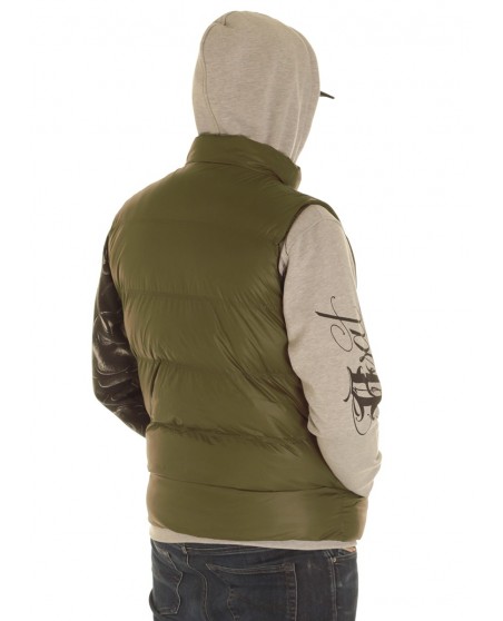 Solid Bubble Vest Olive