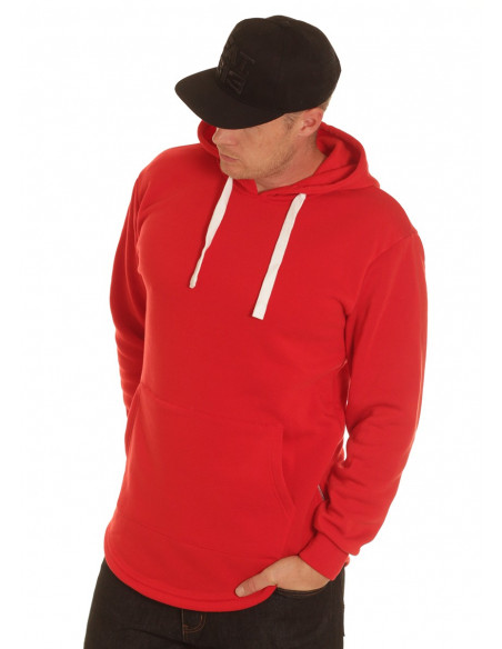 Access Side Zipper Hoodie Red