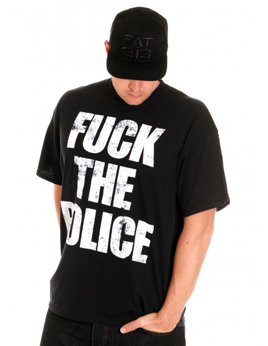 Cocaine Life Fuck The Police T-skjorte Svart