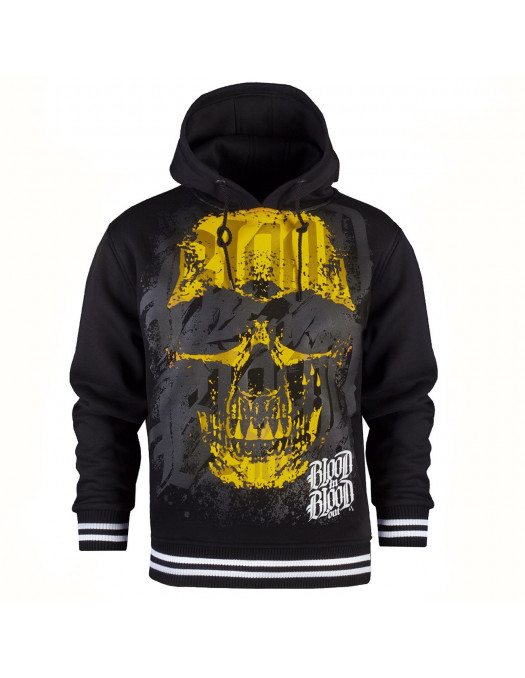 Skull Hoodie BlackNYellow by Blood In Blood Out