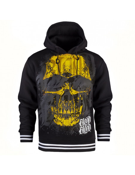 Skull Hoodie BlackNYellow by Blood In Blood Out