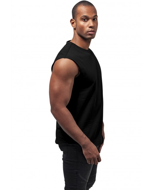 Open Edge Sleeveless Tee Black