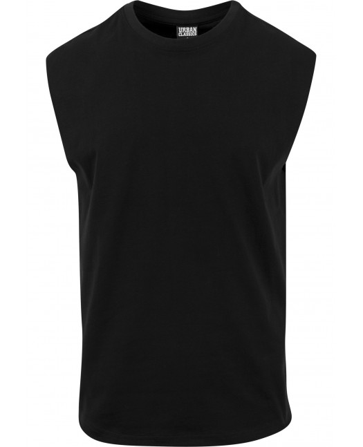 Open Edge Sleeveless Tee Black