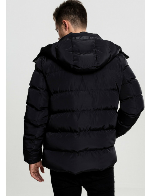 Hooded Puffer Jacket Black TB180700007