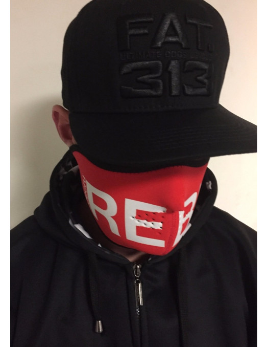 RudeCru Rebel Half Mask Red