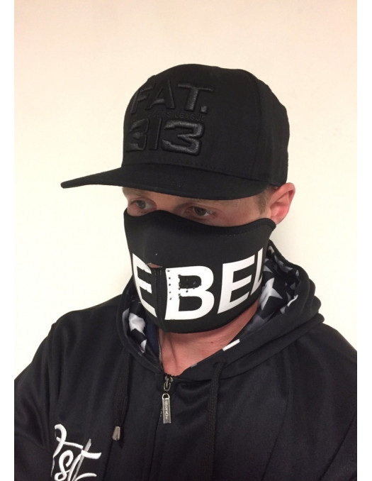 RudeCru Rebel Half Mask Black