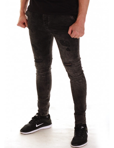 Just Rhyse Straight Fit Jeans Destroyed Grey