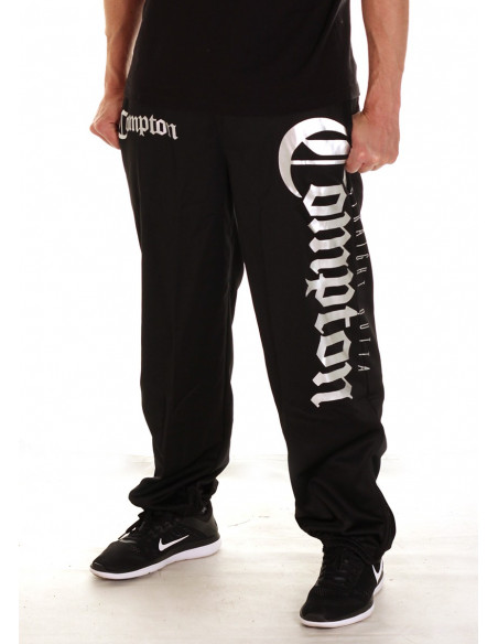 Straight Outta Compton Sweatpants BlackNSilver by BSAT