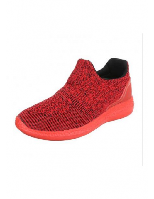 Light Knitted Red Sneaker by N.Y.