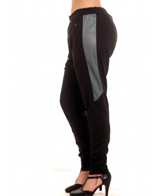 Panther Trackpants BlackNGrey fra BSAT