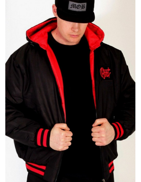 BSAT Bronx Jacket Musta/Punainen