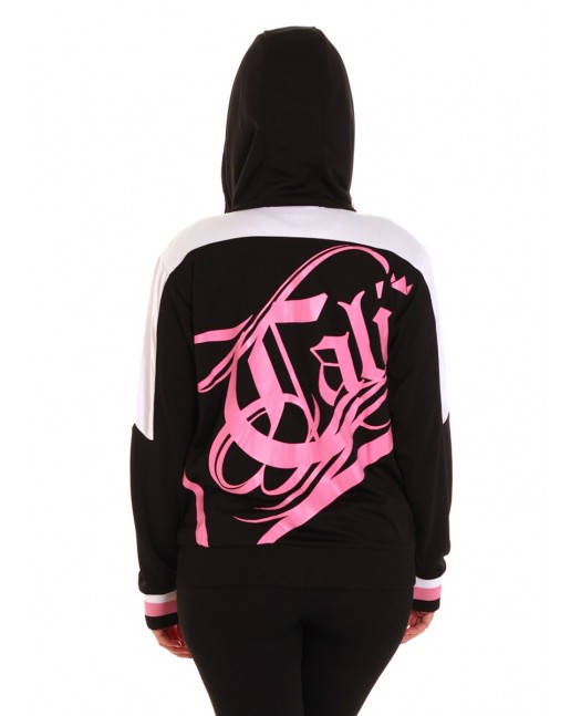 Cali Skull Panther Hoodie Pink by BSAT