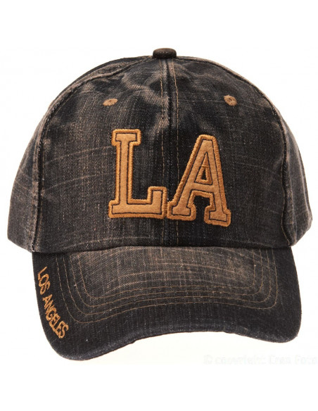Baseball cap, LA Tummansininen Denim