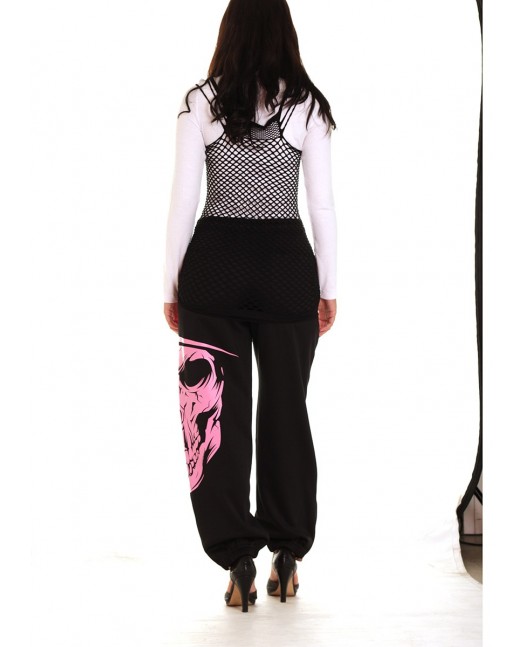 Cali Skull Panther Hoodie Pink by BSAT