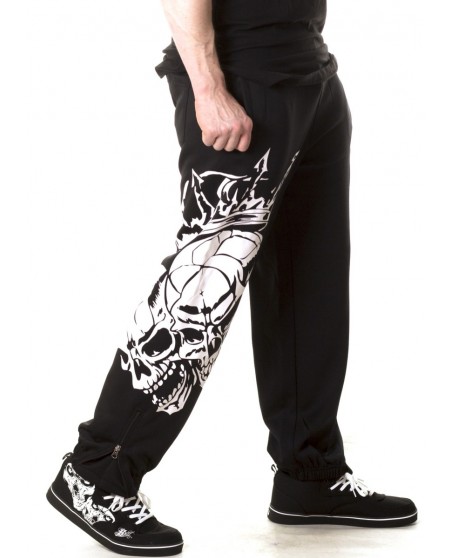 Crown Skull Sweatpants by BSAT