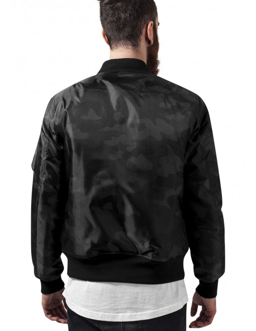 Camo Basic Bomber Jacket Dark Camo