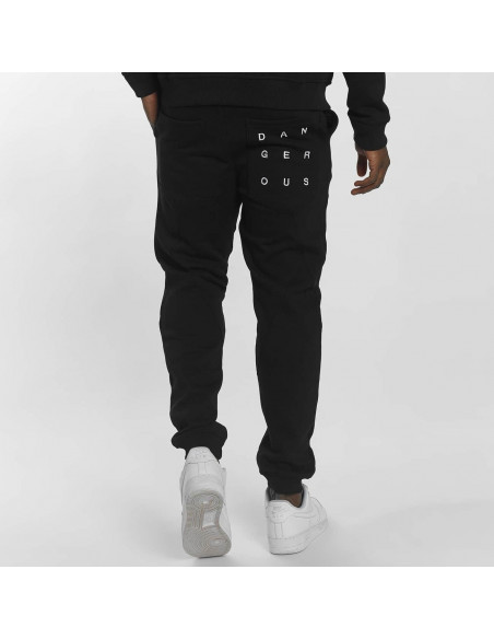 Dangerous DNGRS Sweat Pant Topping Black Sweatpants
