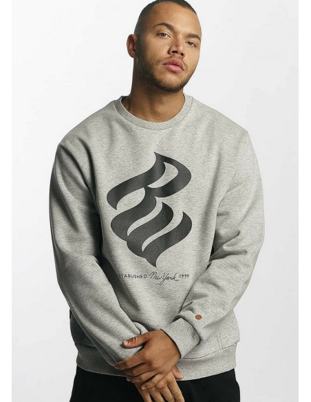 Rocawear Jumper Sweatshirt Big Logo Grey