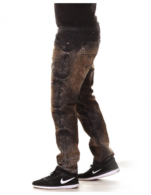 Access Denim Biker Jeans Black Copper