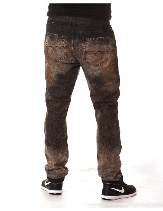 Access Denim Biker Jeans Black Copper